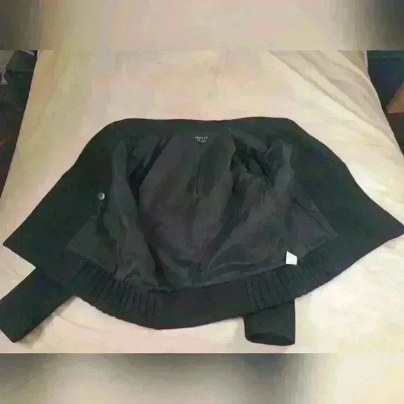 THEORY Wool Blend Black Double Breasted Short Peacoat Womens Jacket Size M - Picture 11 of 14